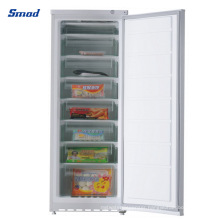 216L Sliding Door Vertical Freezer Ice Cream Deep Upright Freezer